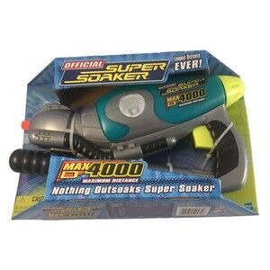 Vintage Super Soaker Max-D 4000 Squirt Gun Pistol NEW in Box-Larami Hasbro 2002